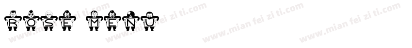 Rose menu字体转换
